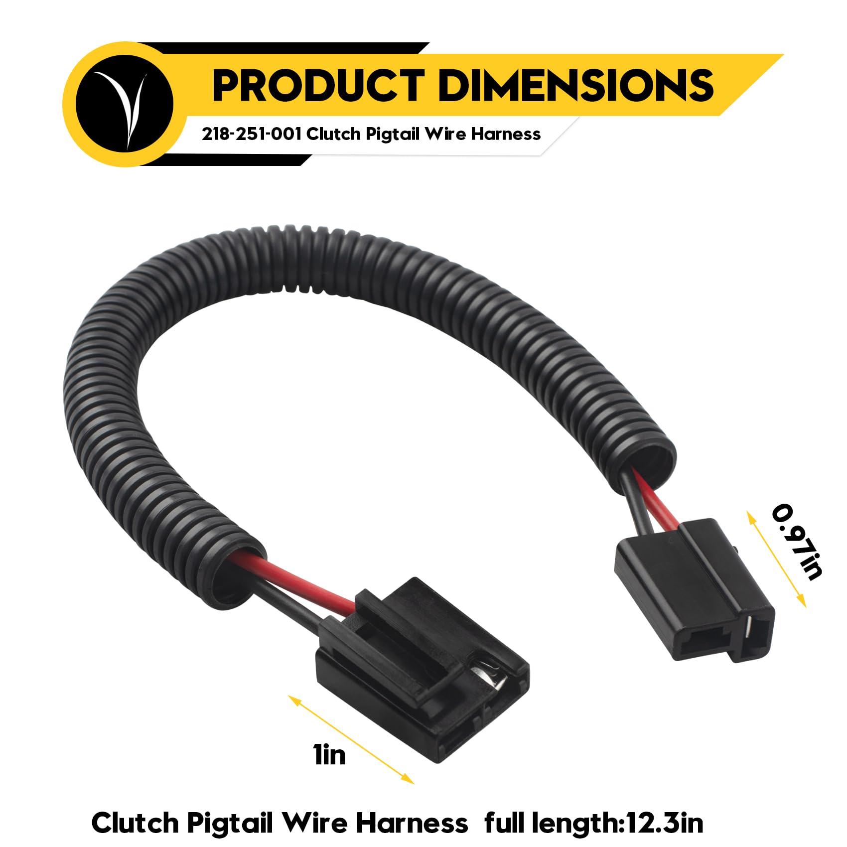 Arnés de cables de embrague de coleta, 5218-251-001, 500062, 539105637, 71410019, 71410021, embrague Pto, coleta de batería, compatible con AYP, Husqvarna, Craftsman, Rotary