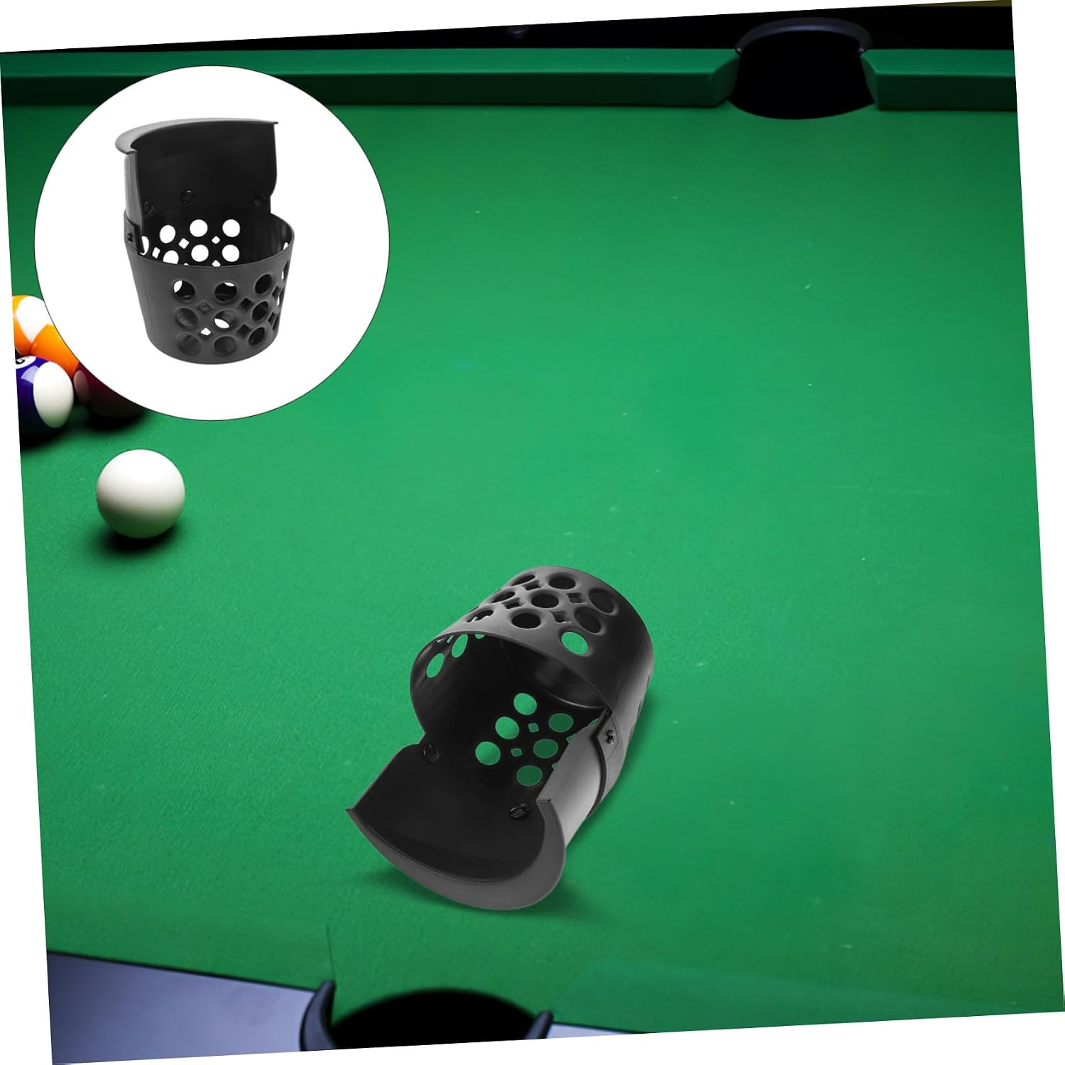 2pcs Billiard Pockets Set for Pool Tables Pool Table Accessories Billiards Plastic Drop Pockets Easy Install Kit