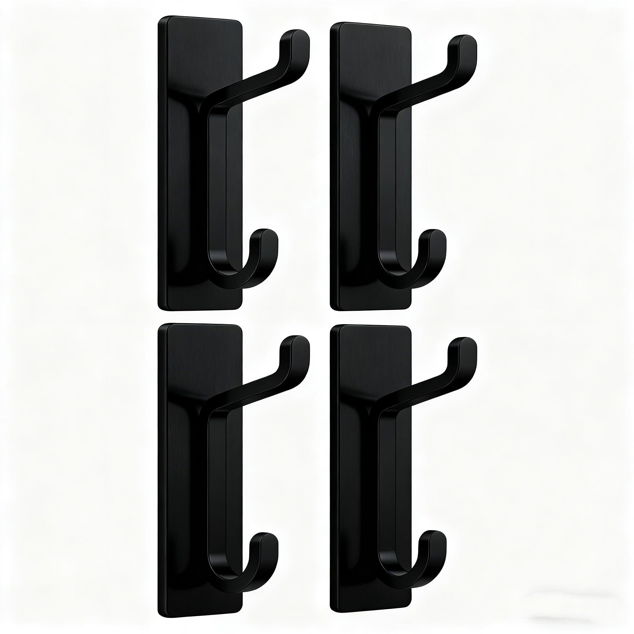 FGUJSUR Coat Hooks 2/4pcs Adhesive Wall Hooks