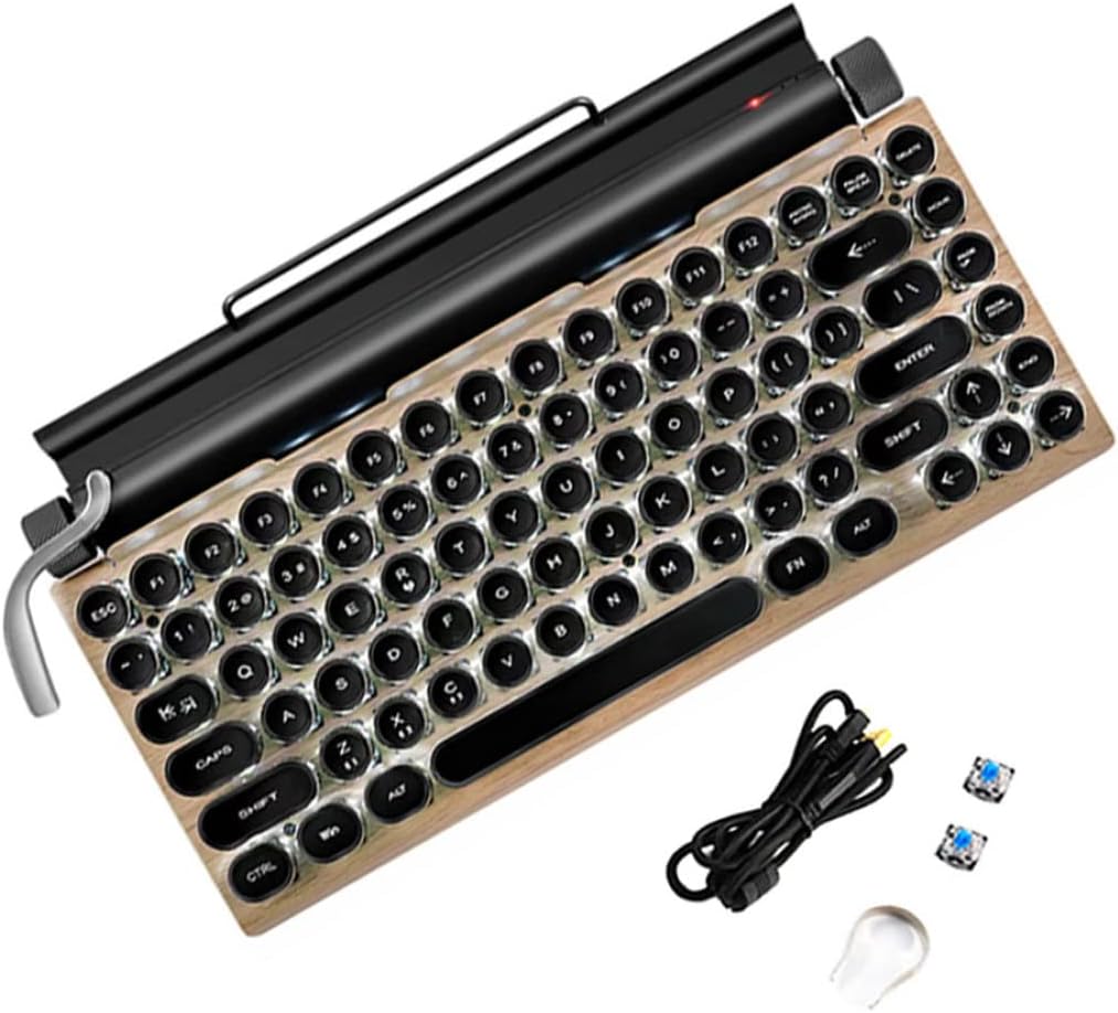SunaOmni Typewriter Mechanical Keyboard Cable Wired Wireless Typewriter