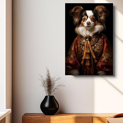 Miniatura 332 de Thuan Chow Chow Retrato de mascota con disfraz real de perro en un disfraz retrato de perro con vestimenta Retrato medieval de mascota retrato