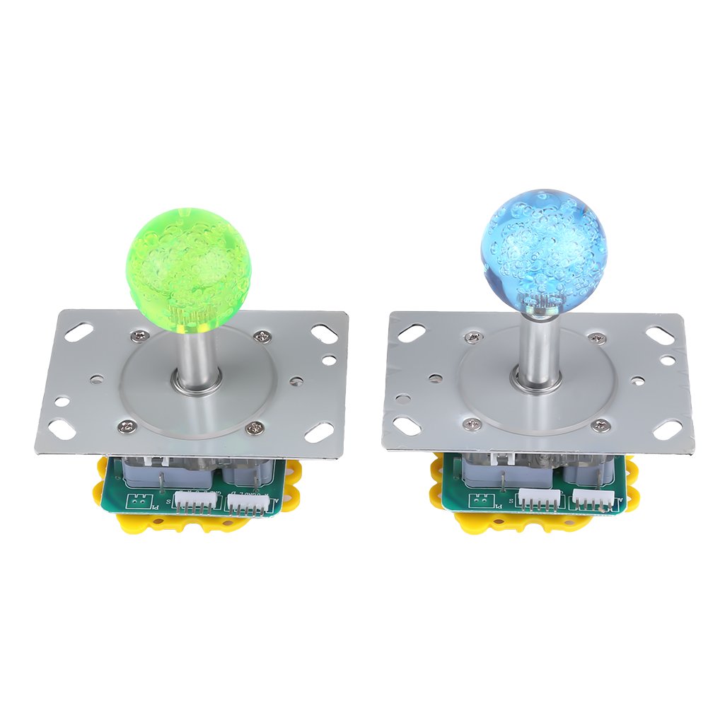 Hilitand Controller Arcade altre collezioni Joystick e Pulsanti di Gioco USB Kit Fai da Te con 20 Pulsanti Fai-da-Te Illuminati a LED per Giochi Arcade + 2 Joystick + 2 Encoder USB Supporta Windo