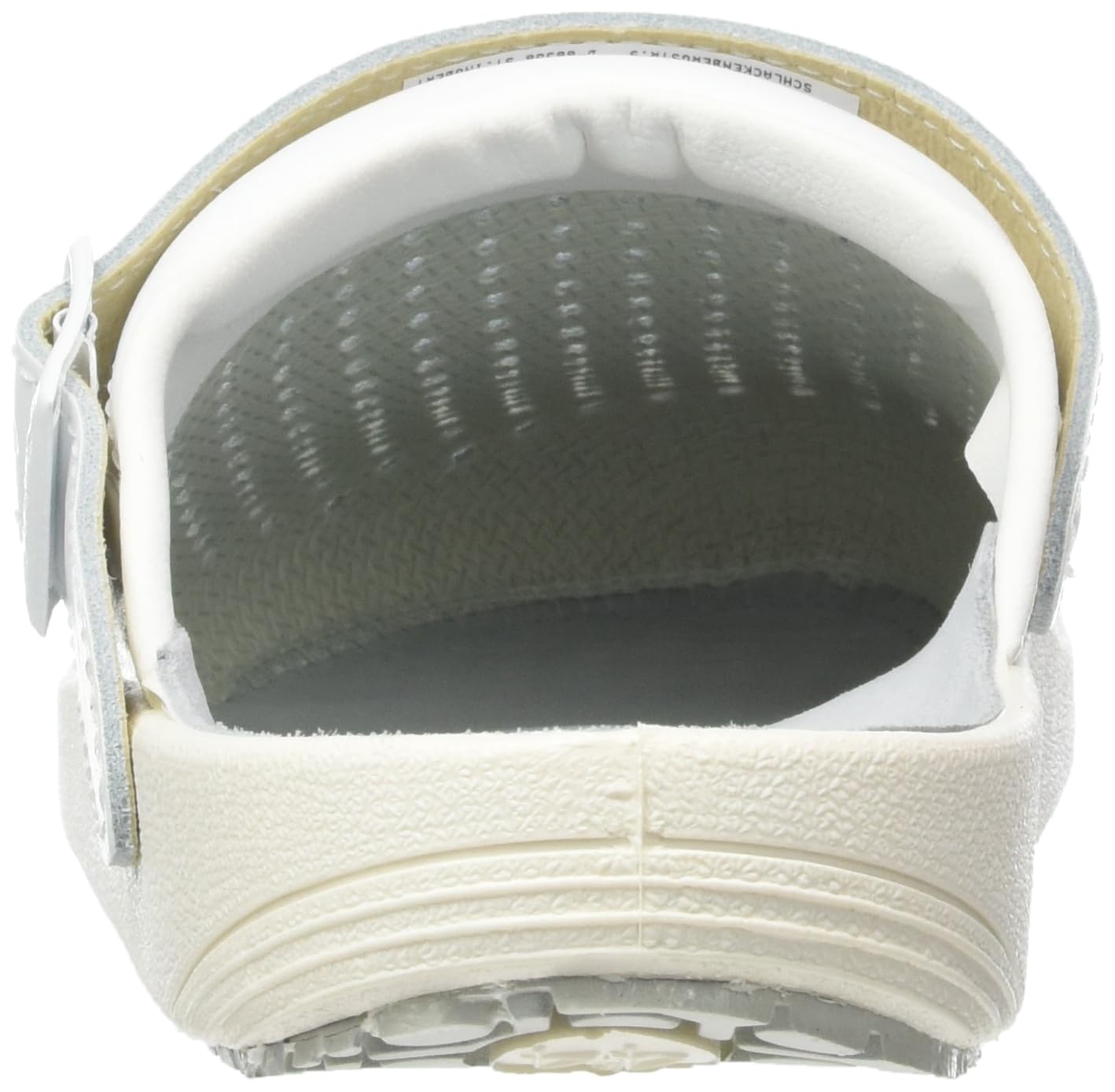 Abeba Clog 9300 - rubber gładka skóra biała, perforowana, certyfikowana, 44