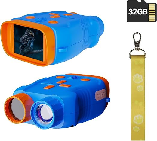 Night Vision Goggles for Kids Gifts with 32GB Card,Birthday Ideas Present 5X Zoom Kids Camera Night Vision Binoculars