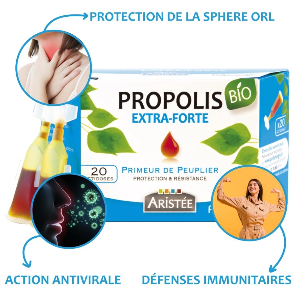 Propolis de Peuplier Bio extra forte - 20 actidoses