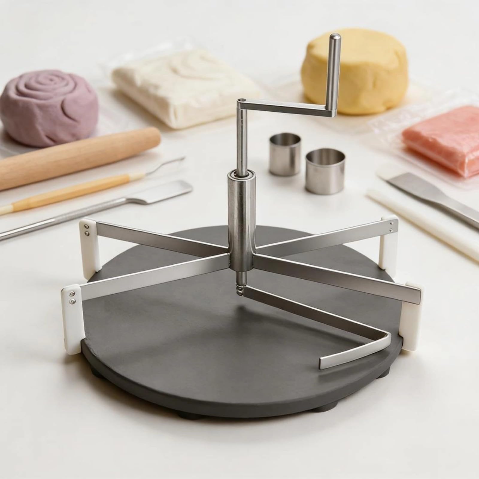 Raschietto per pancake rotanti multiuso per dolci fatti in casa e rotoli uova con finiture lisce antiaderenti Spalmatore per crepes rotante professionale