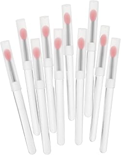 DECHOUS 10pcs Mini Silicone Lip Brush Set wit...