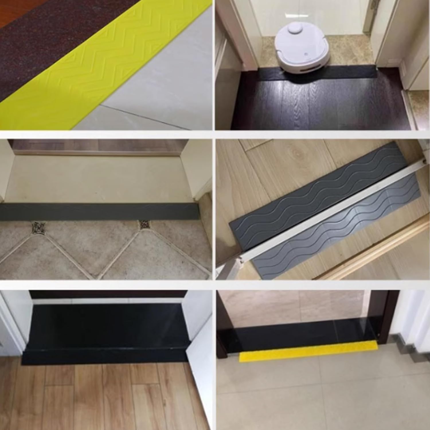 Schody rampowe Podjazd progowy, podjazd dla wózków inwalidzkich, lekka plastikowa rampa krawężnikowa do użytku domowego(8 * 2.5cm/3 * 1in)