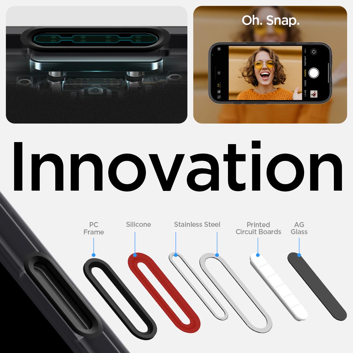 Spigen Cover per iPhone 16, Ultra Hybrid T MagFit [Copertura abilitata per il Controllo fotocamera], Compatibile con MagSafe - Frost Black