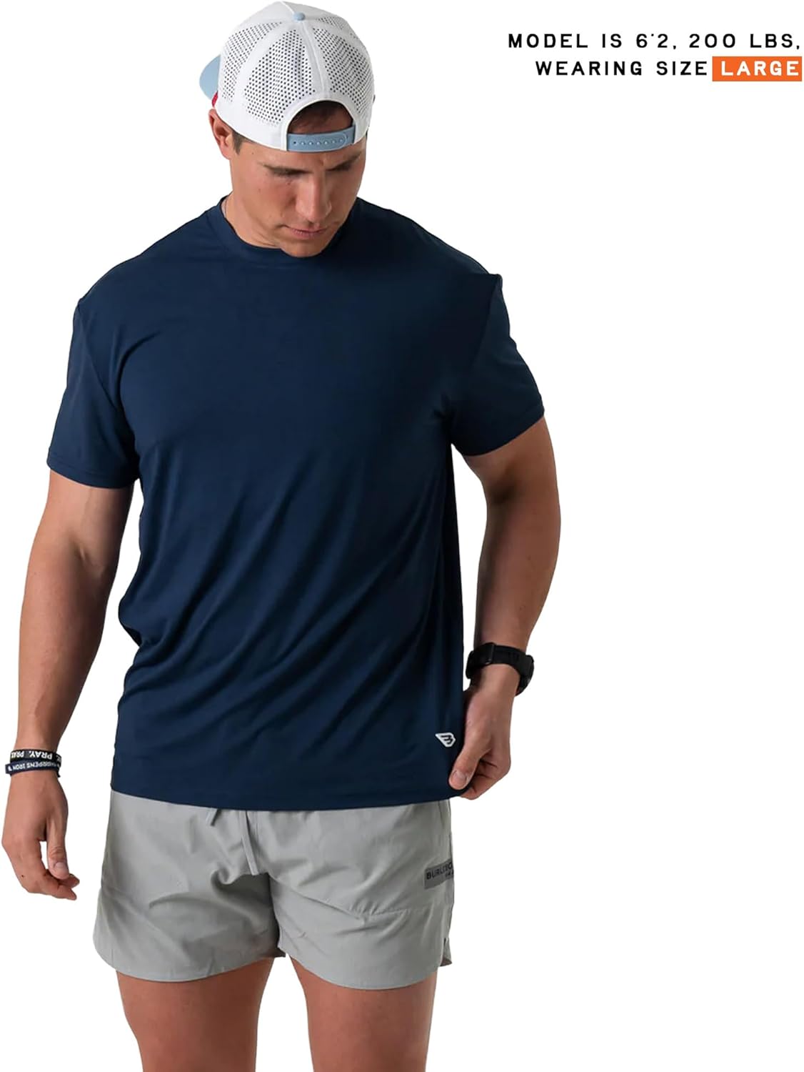 BURLEBO Go to Tee – Men’s Lightweight Performance Shirt with UPF 50 Sun Protection