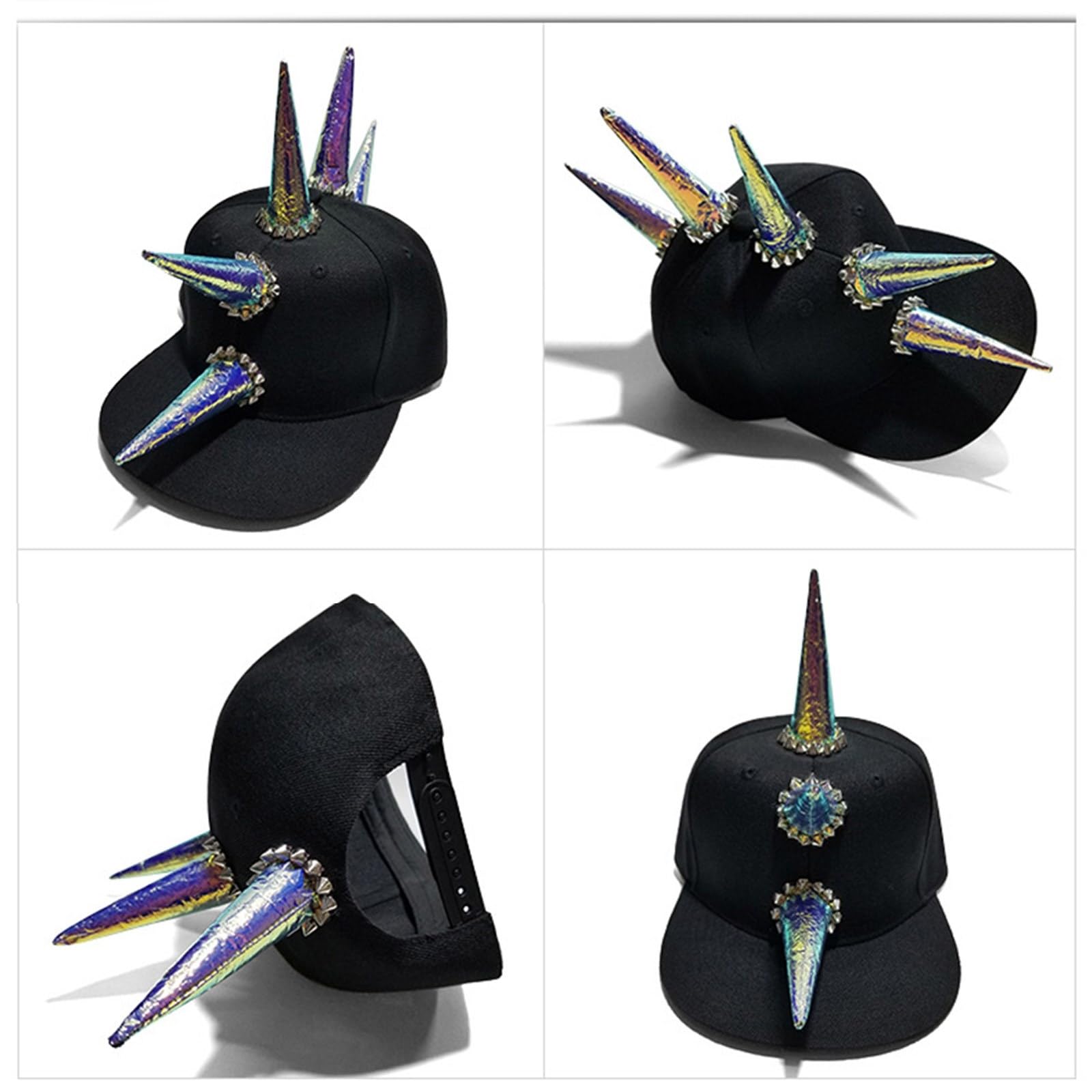 Cappello da baseball regolabile per donne e uomini a tesa lunga Spikes cappello Street Dance Hiphop Caps popolare cappello da sole per attività all'aperto