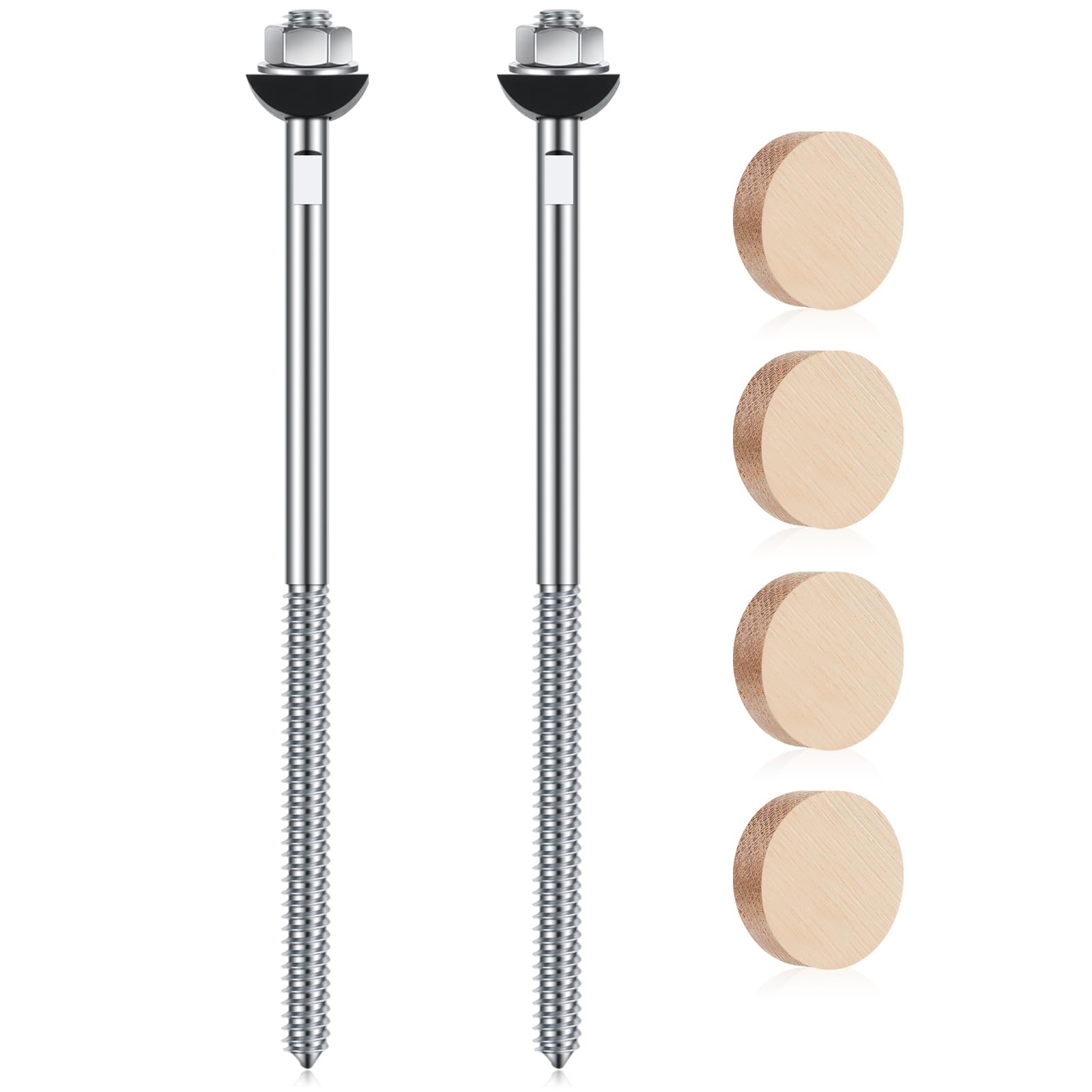 Montaje de postes de madera Shimeyao con tapones de roble rojo y blanco para acabados de lujo