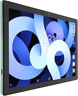 Atyhao Tablet Computer, UK Plug 100‑240V 10.1 Inch Tablet Octa Core Processor Front 8MP Rear 16MP for Business Work (Green)