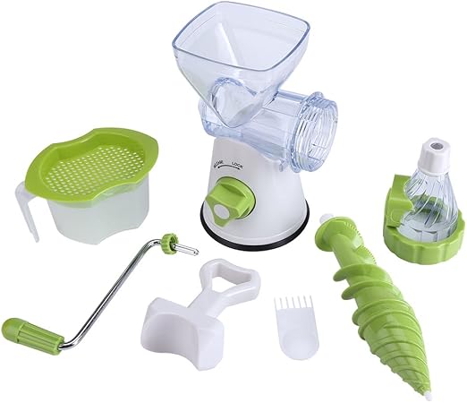 Fdit Juicer, Manual Citrus Press Orange Squeezer, Fruits Vegetable Squeezer for Celery, Wheatgrass, Kale, Spinach, and any other Leafy Greens