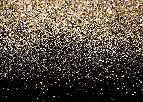 Fondo Fotográfico Brillante Dorado 8x6ft Vinilo Negro y Dorado miniatura 3