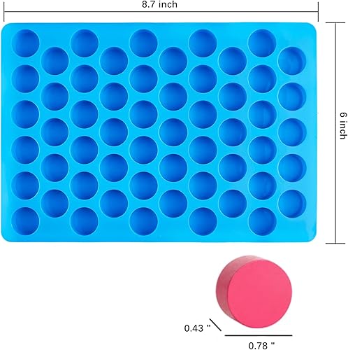 Miniatura 9 de JOERSH Moldes cuadrados de silicona para caramelos duros, gomitas, caramelos, chocolate, ganache, cubitos de hielo, 252 cavidades