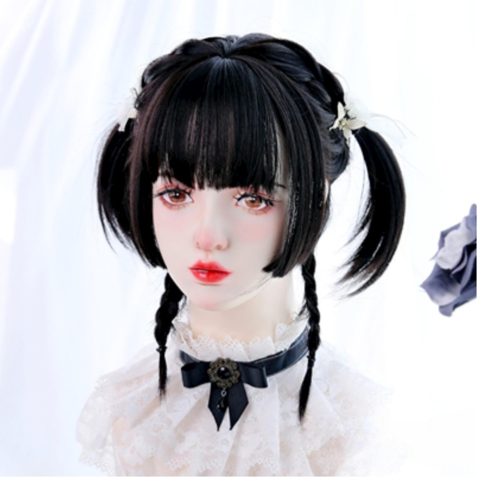 Amazon.co.jp: クラゲヘアショートストレートウィッグ,ハイムカット