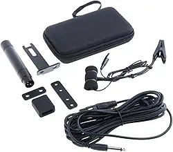 Dynwave Microfone de instrumento com fio, acessórios para instrumentos clipe resistente profissional no microfone para tocar desempenho de instrumentos, 4 Pinos para Cajon