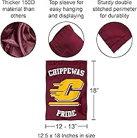 Vista 3 de Bandera de jardín de campo con texto en inglés «This is Chippewas de Central Michigan»