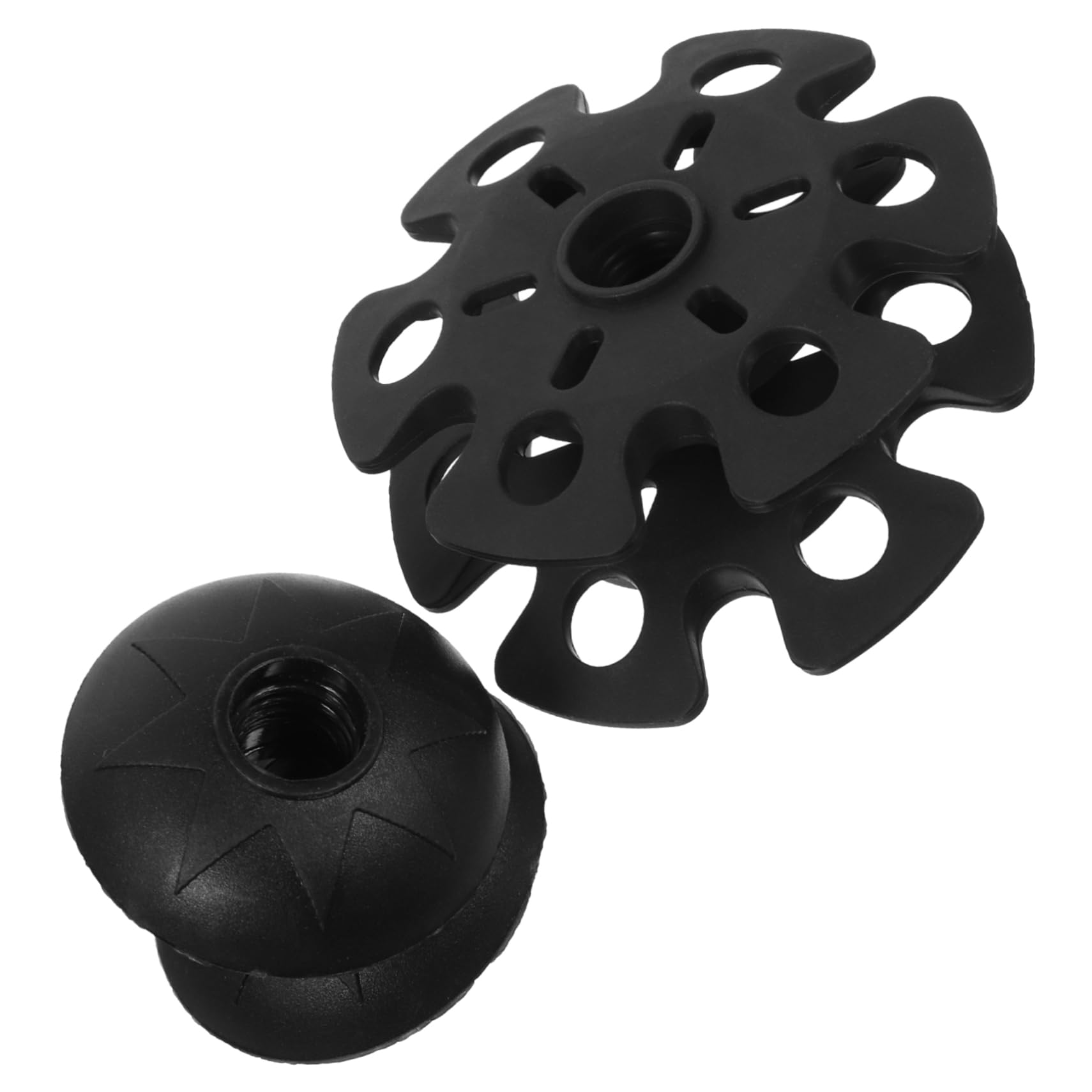 Abaodam 4pièces Embouts pour Bâtons De Randonnée Forme De De Neige Coussinets pour Marche Accessoires De Plein Air pour Ski De Fond Et Escalade
