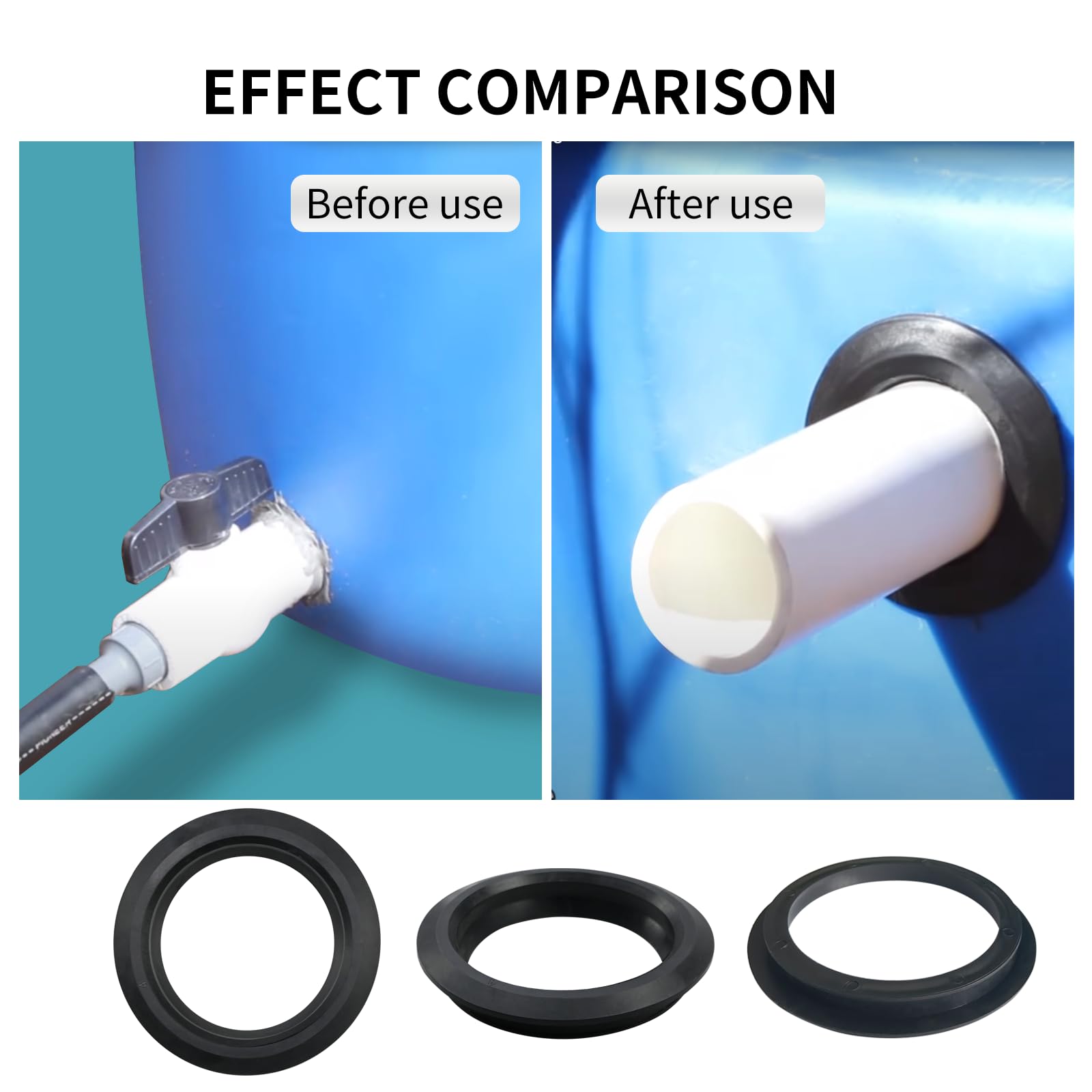 Sello Vsttar de 4 pulgadas para adaptador de tanque flexible UNISEAL (mamparo) (2)