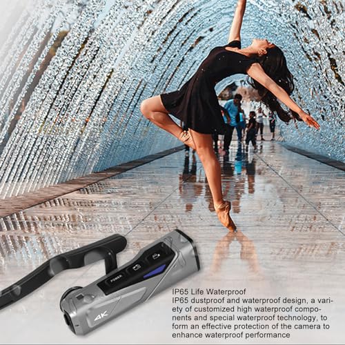 Image of 4K 60FPS /30FPS Camcorder, Head Mounted Camera, Wearable Video Camera, 2 Axis Anti Shake Stabilizer, Vlog Camera, APP Connection, 20MP Autofocus