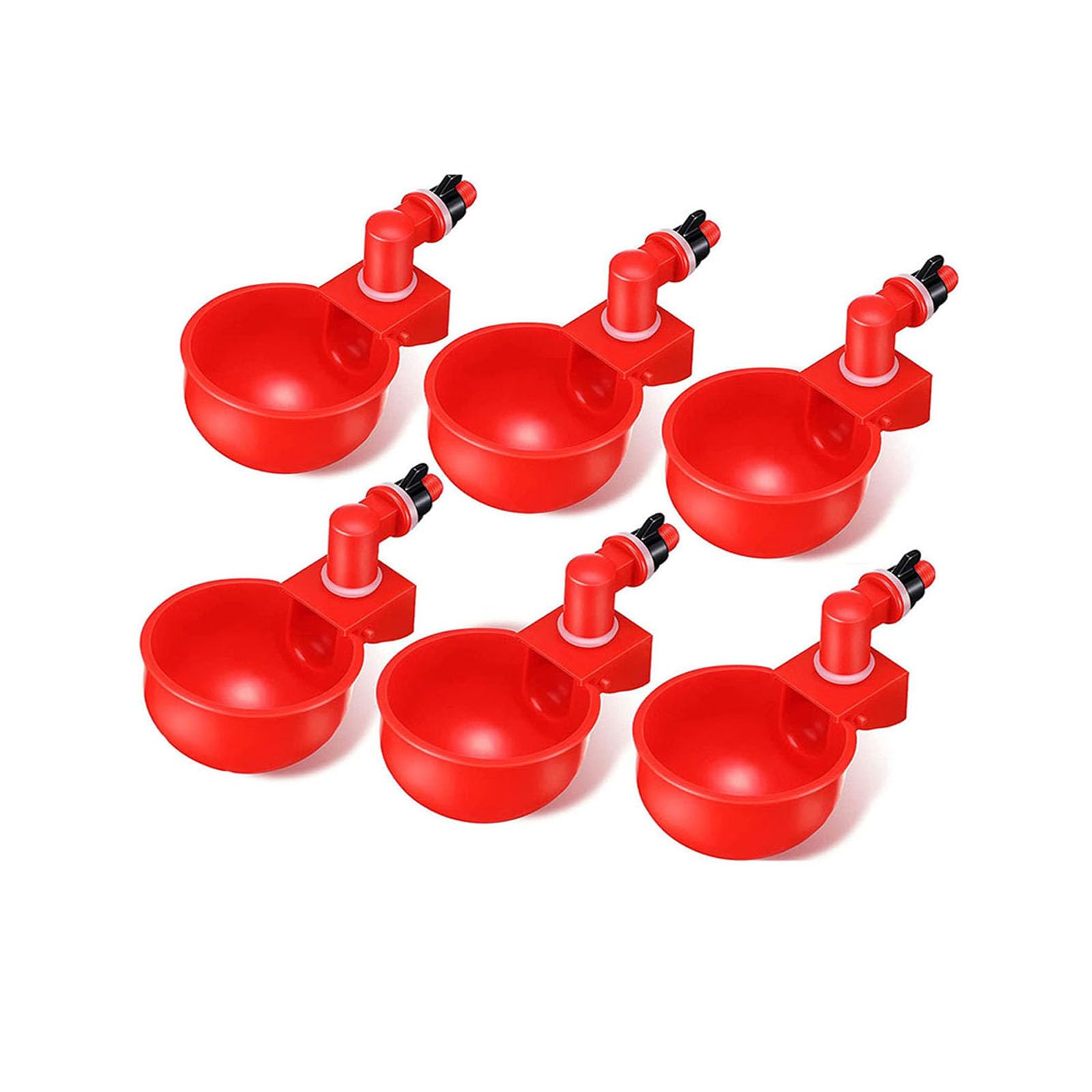6 Piezas Vasos de Riego de Pollo, PláStico Bebedero De Riego De Pollo, Bebederos de Pollo automáticos Tazas, para Beber Aves De Corral,Adecuado para Aves, Aves De Corral, Palomas, Pollos, Patos