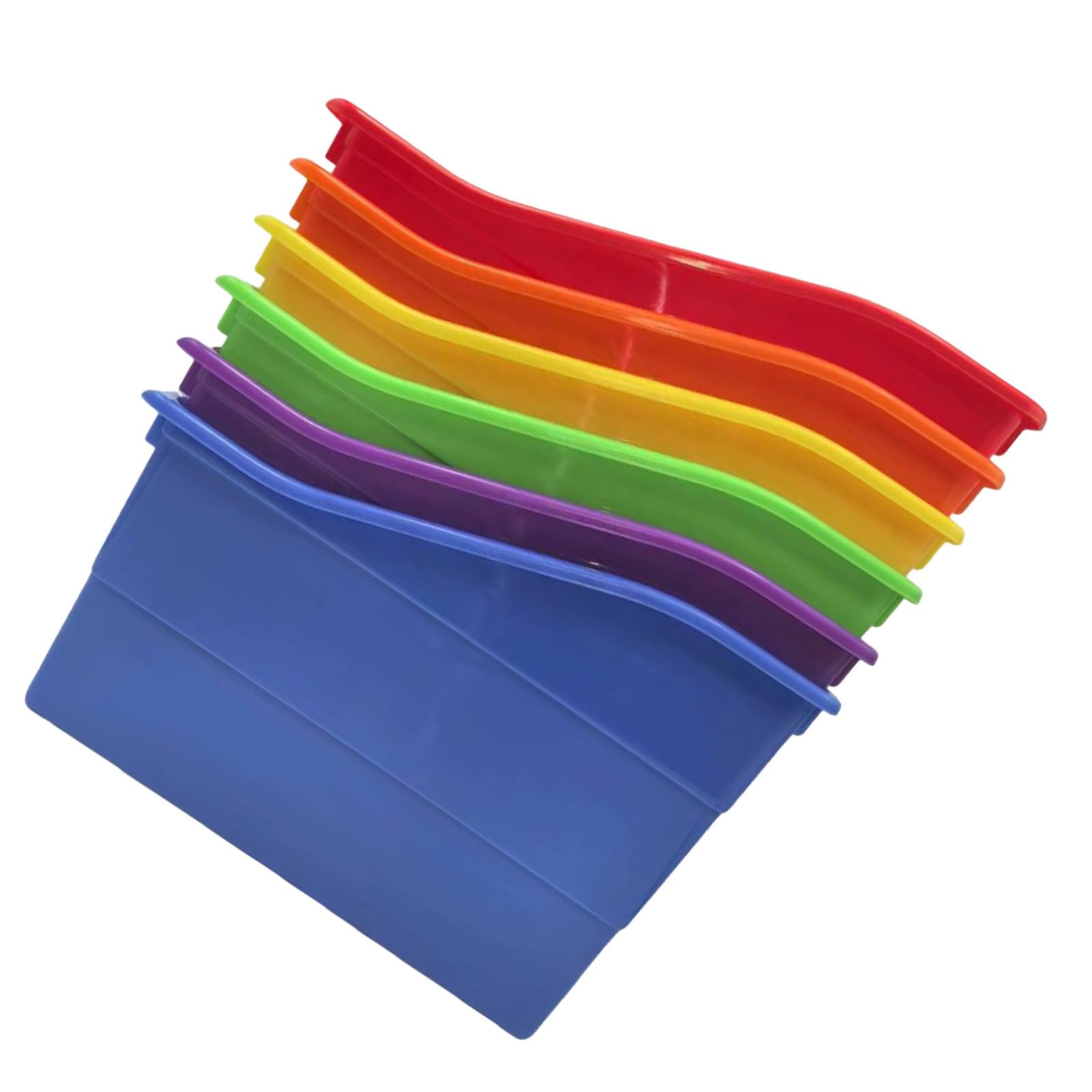 Hemobllo 6 Pièces Boîte à Livres Empilable en Plastique