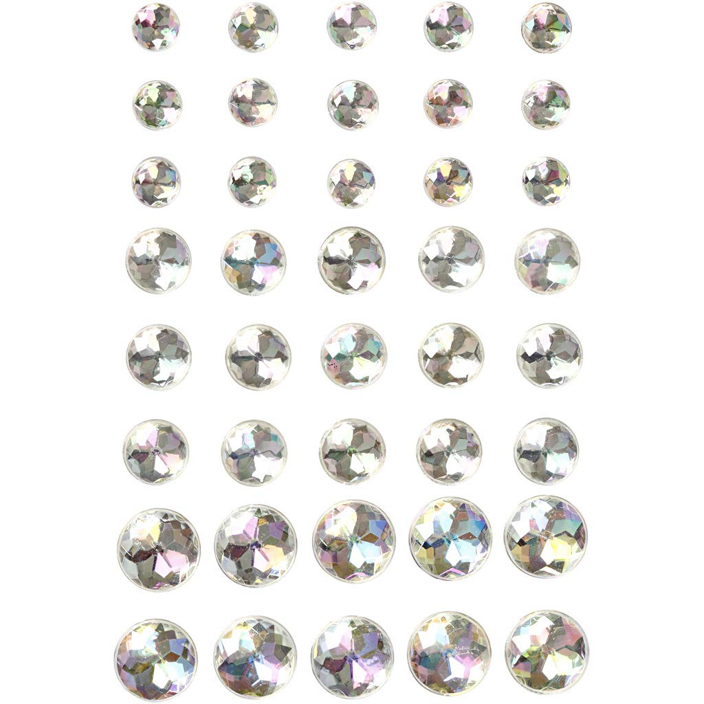 Vivi Gade DesignRhinestones, Size 6+8+10 mm, Crystal, 40 asstd