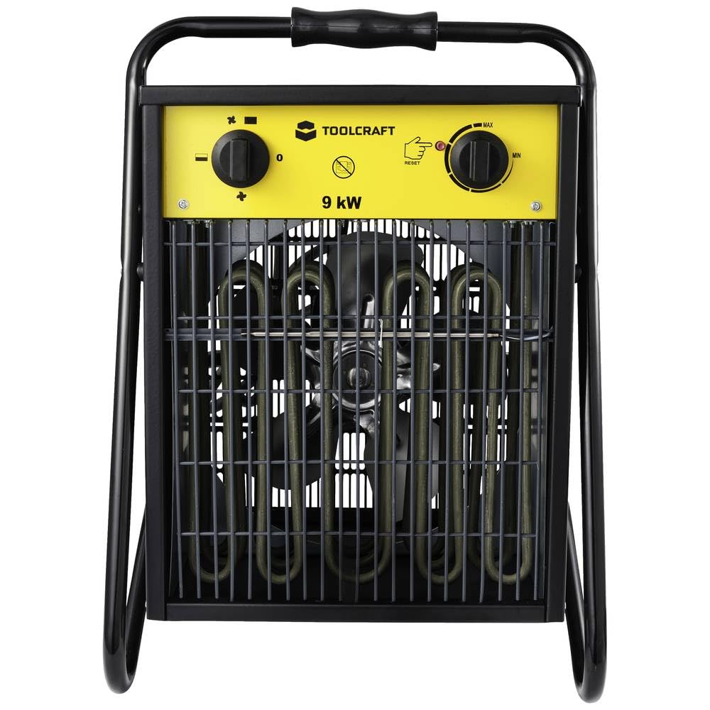 Radiateur de chantier soufflant TOOLCRAFT TO-8578338 9000 W noir/jaune