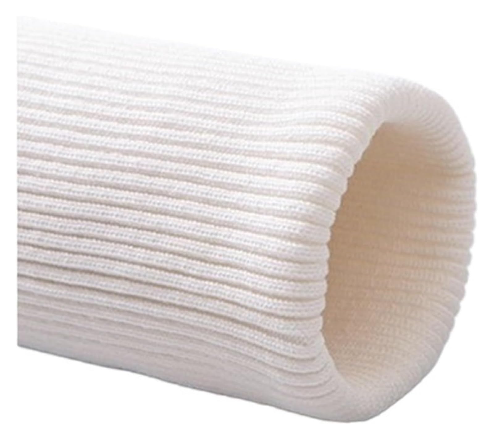 Rib Knit Cuff, Elastic Ribbed Cuffs Knitted Cuff Trims Fabric DIY Clothing Hem Multicolor(Ivory)