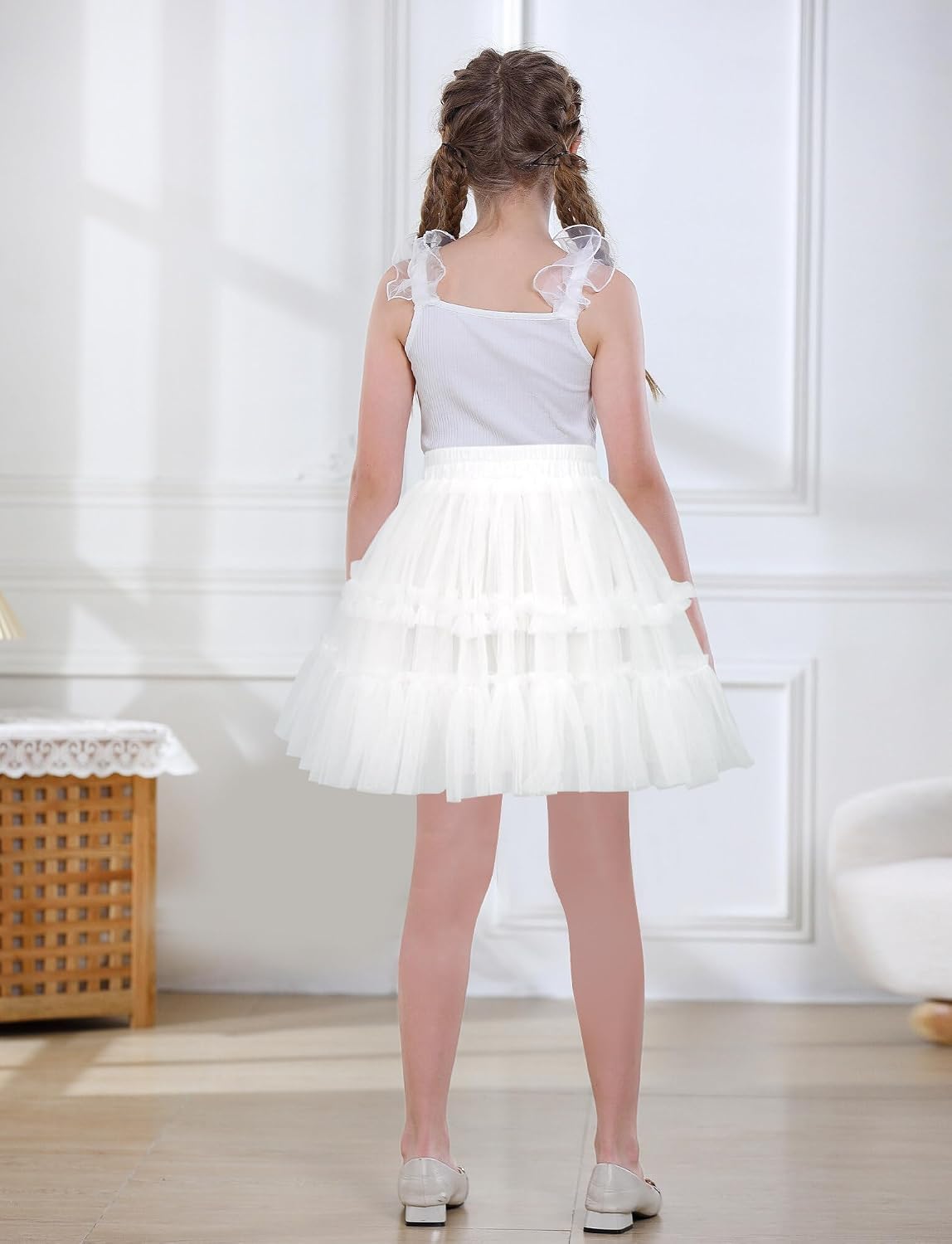 Gonna Tutù Multistrato Irregolare Happy Cherry - Soffice Tulle Per Donne E Ragazze, Taglia Unica Vita Elastica