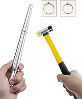 Vista 3 de Meowoo Juego de herramientas de medición de anillo, medidor de anillos con lupa, herramientas de medición de mandril de anillo sólido cónico