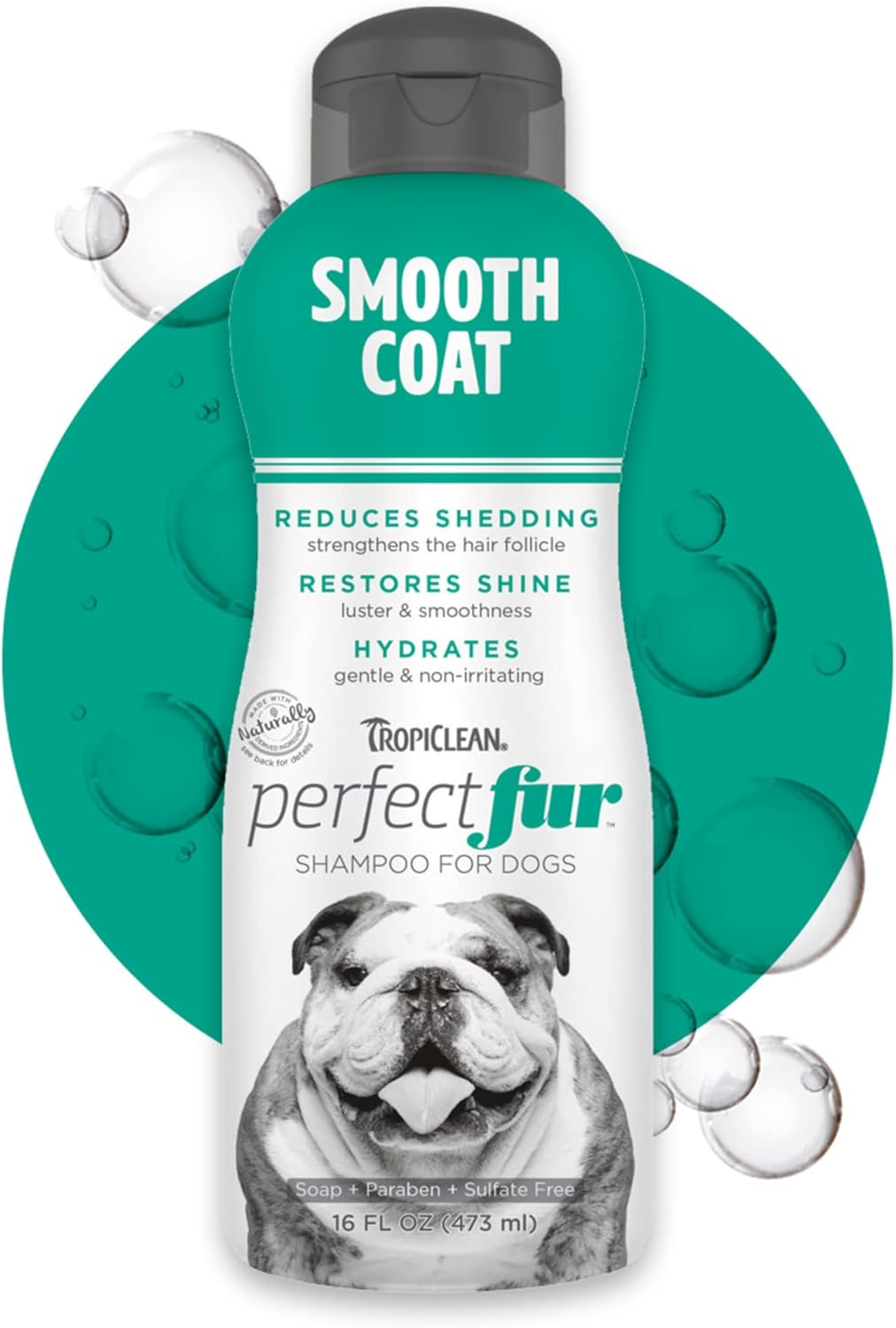 TropiClean Perfect Fur Smooth Coat Shampoo for Dogs 16 Ounce Amazon