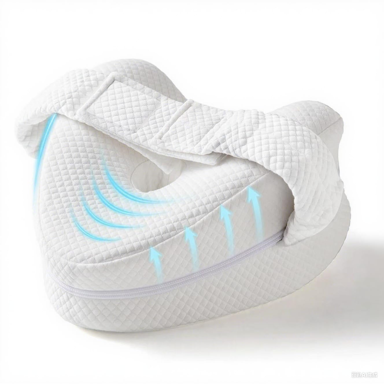 Knee Pillow for Side Sleepers Hip Pain - Between Leg Pillow for Side Sleeping - Sciatica Pain Relief Support for Lower Back, Knees, Joints, and Spine