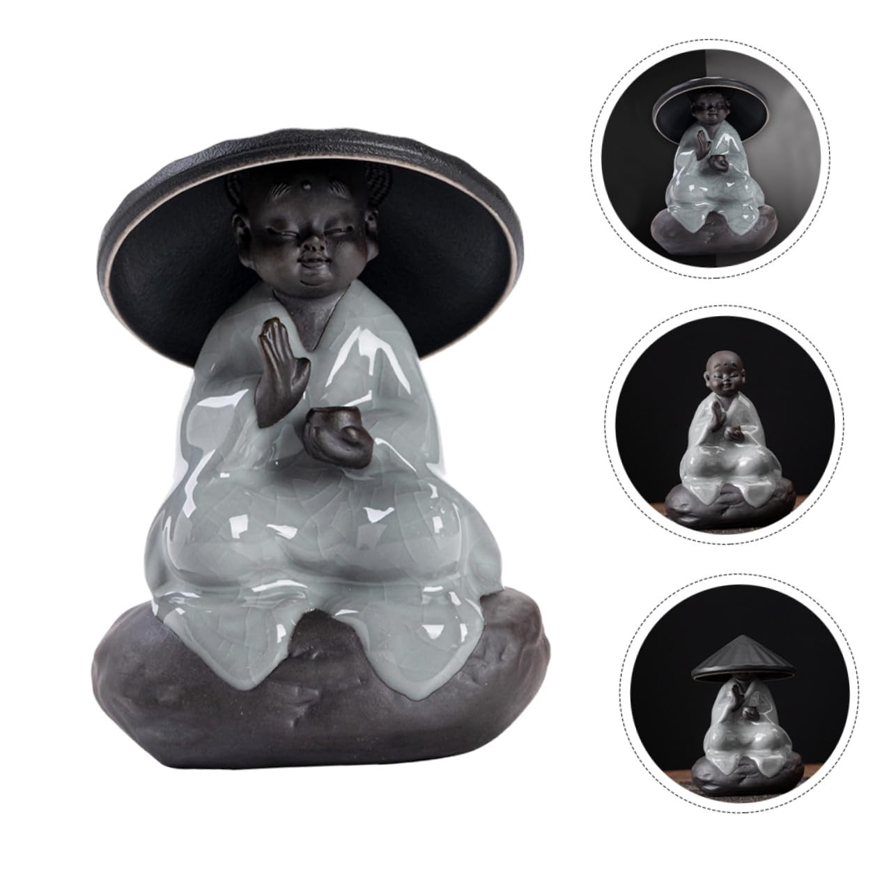 Infusore per Tè in Ceramica Statuetta, Filtro Delicato e Resistente, Decorazione da Tavolo per Appassionati di Tè e Domestico