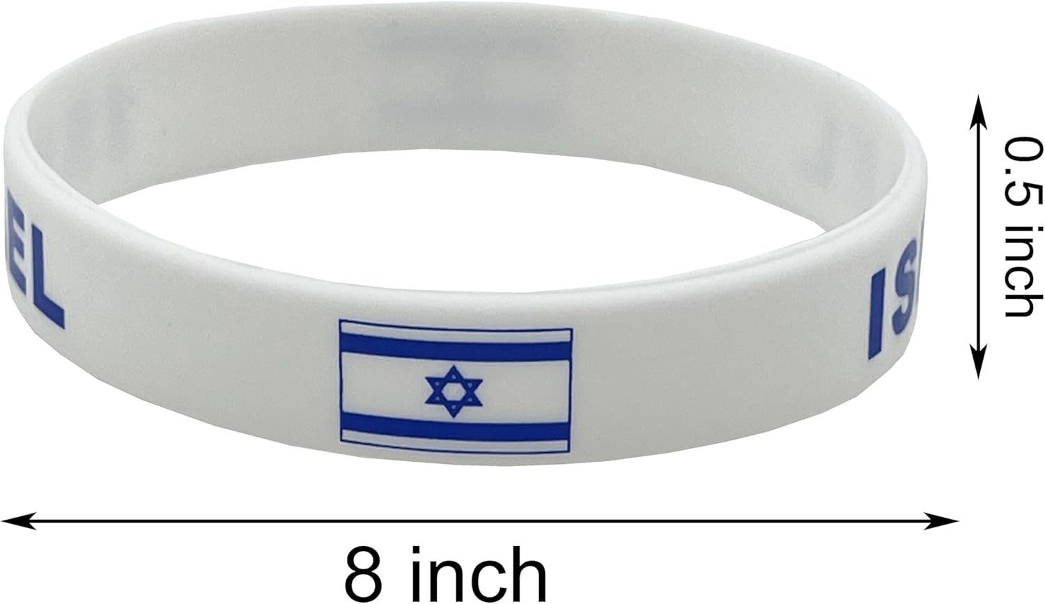 4 Pcs Israel Israelis Country Flag Rubber Bracelets, National Flag Silicone Bracelet, Rubber Wristbands Patriotic Decorations Gift - Image 5