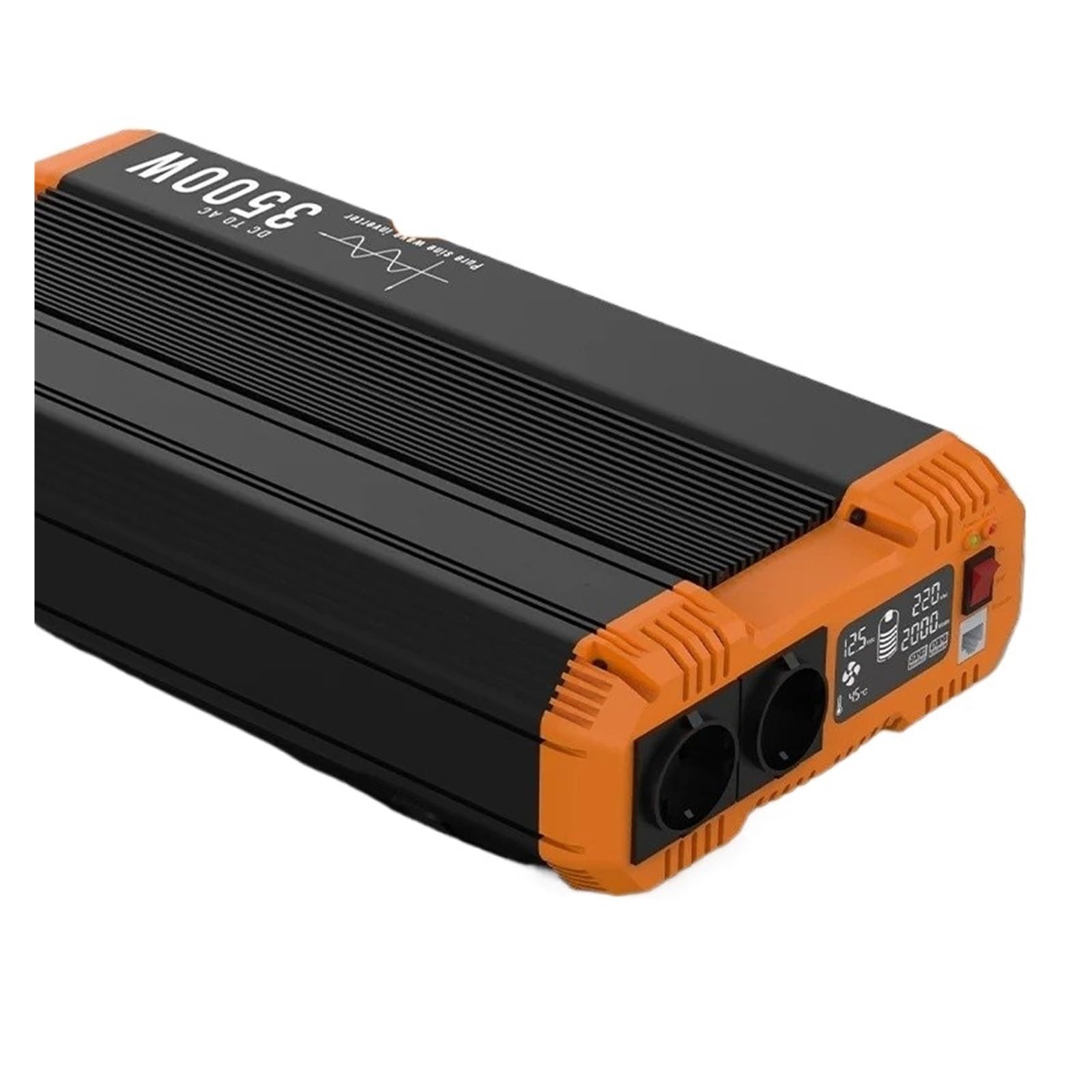 Inversor Onda Sinusoidal Pura 12 V/24 V/48 V A 220 V/230 V 7000 W Potencia Continua 3500 W con Control Remoto Ideal para El Hogar Autocaravana Convertidor(48V,3500W-50HZ)