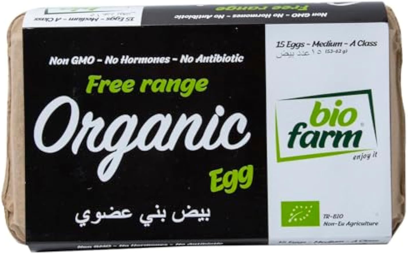 Free Range Organic Brown Egg Medium 15pcs