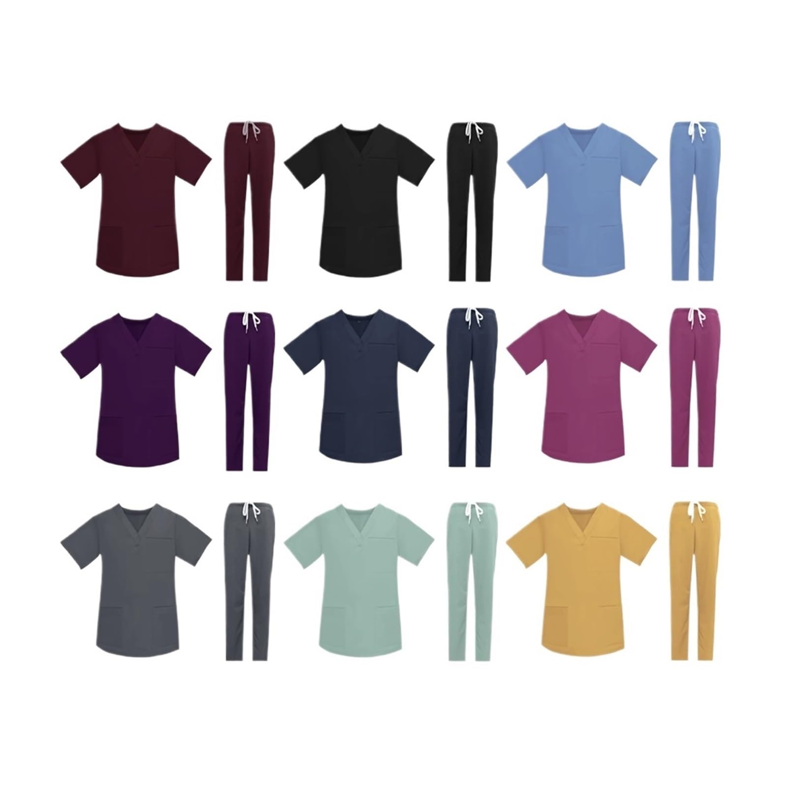 Uniforme médico for hombre y mujer, Tops de manga corta, pantalones, conjunto de Hospital, tienda de mascotas, médico, ropa de trabajo for cirugía Aplicación De Salón De Belleza(GREEN SUIT,XXXL)