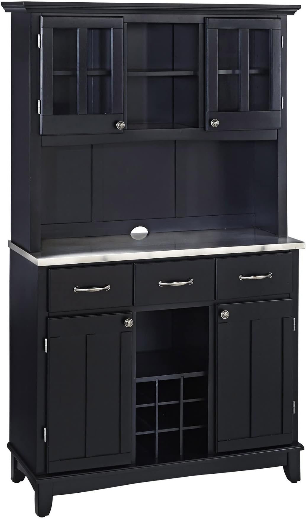- Server sideboards-buffets-credenzas, Hutch, Black