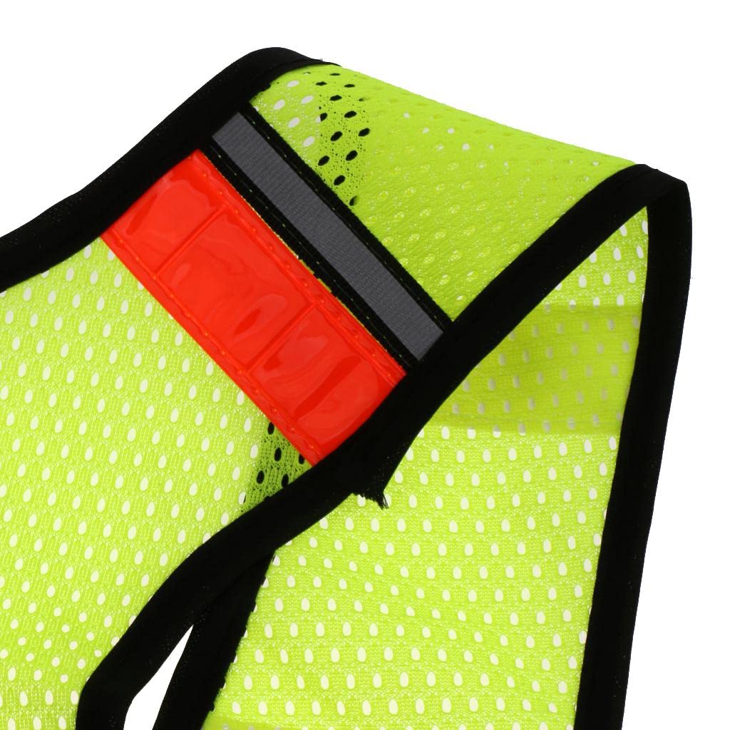 Safety Reflective Strip Running Cycling Water Hydration Backpack Vest Green-image-48