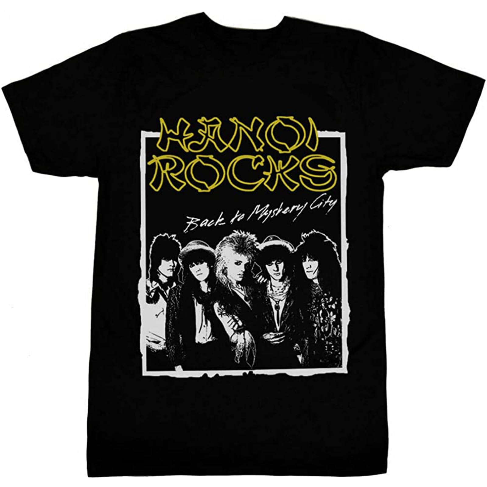Hanoi Rocks Back to Mystery City Men's T-Shirt Black XL