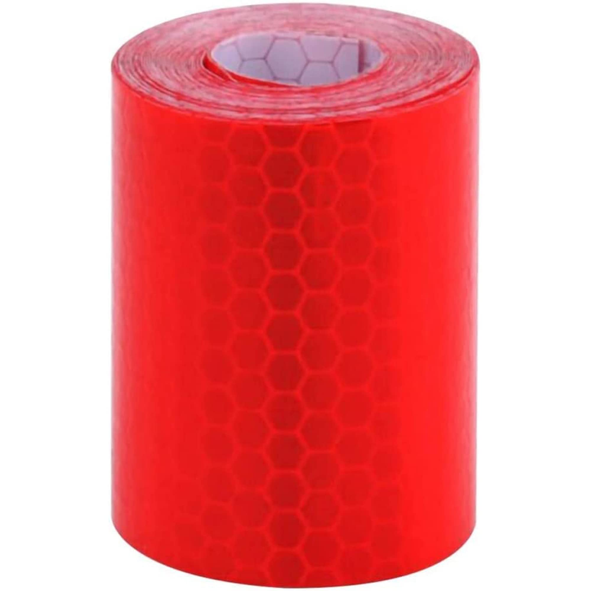 5cm×3m Car Reflective Sticker Warning Safety Car Decoration Reflector Protective Strip Film Tape (Red)