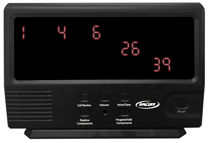 Smart Caregiver Wireless Central Monitoring Unit, Supports up to 40 Sensors | Wireless Alert System, add sensors & pagers separately, 300ft range, for assisted living, home use, and other senior care
