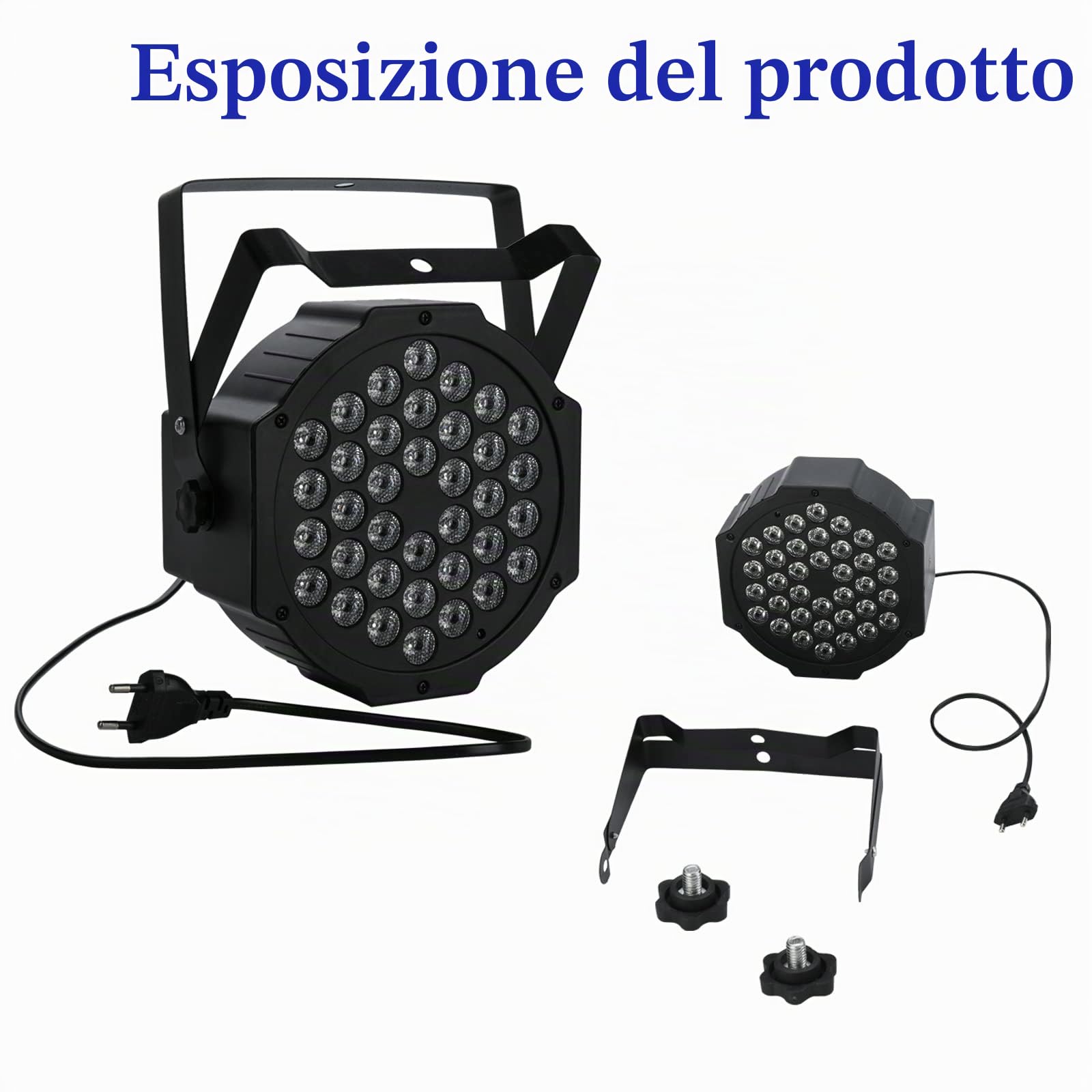 4 Pcs Par LED - 36 RGB LED Faretto Luce da palcoscenico Luci Discoteca Stage Lights Luce da Palco Festa con Suono Attivato e Telecomando per DJ party Bar Musica Spettacoli Matrimonio Natale