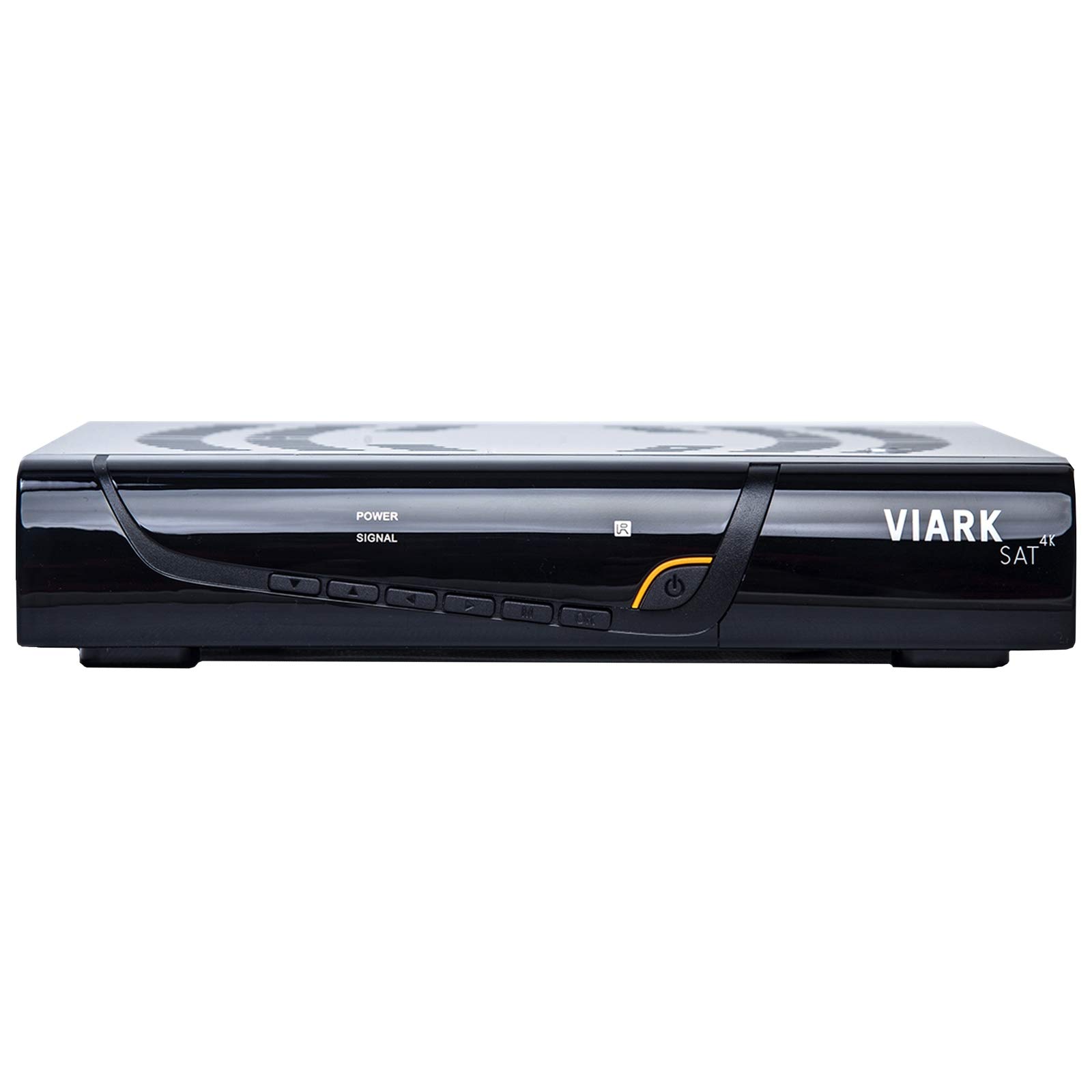 VIARK Sat 4K 2160p H.265 digitaler Multistream Satelliten-Receiver inkl. WLAN Stick (IP TV, Apps, DVB-S2X, HDMI, LAN, USB 2.0, Ultra HD) Schwarz