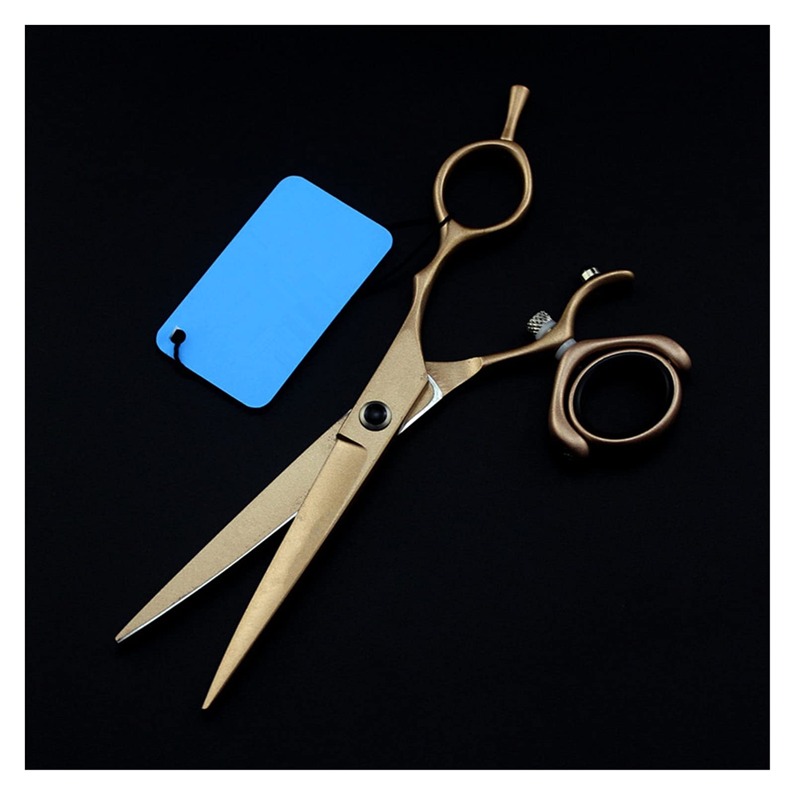 Schere Zum Haareschneiden, 6 Zoll, Drehbar, Gold, Haarschnitt, Schere, Haarschnitt, Effilierhaarschnitt, Flachschnitt, Friseurschere, Haarschneideset, Effilierhaarschnitt,Satz-Q