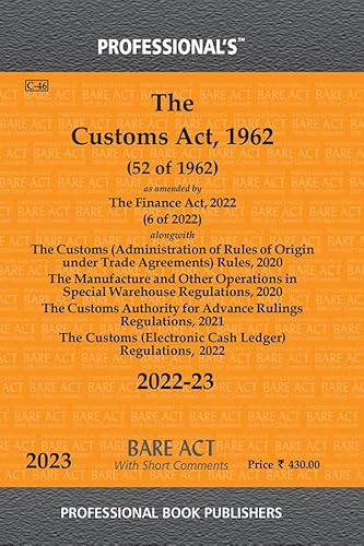 Customs Act 1962 as amended by Finance Act 2021 alongwith Rules &amp; Regulations
