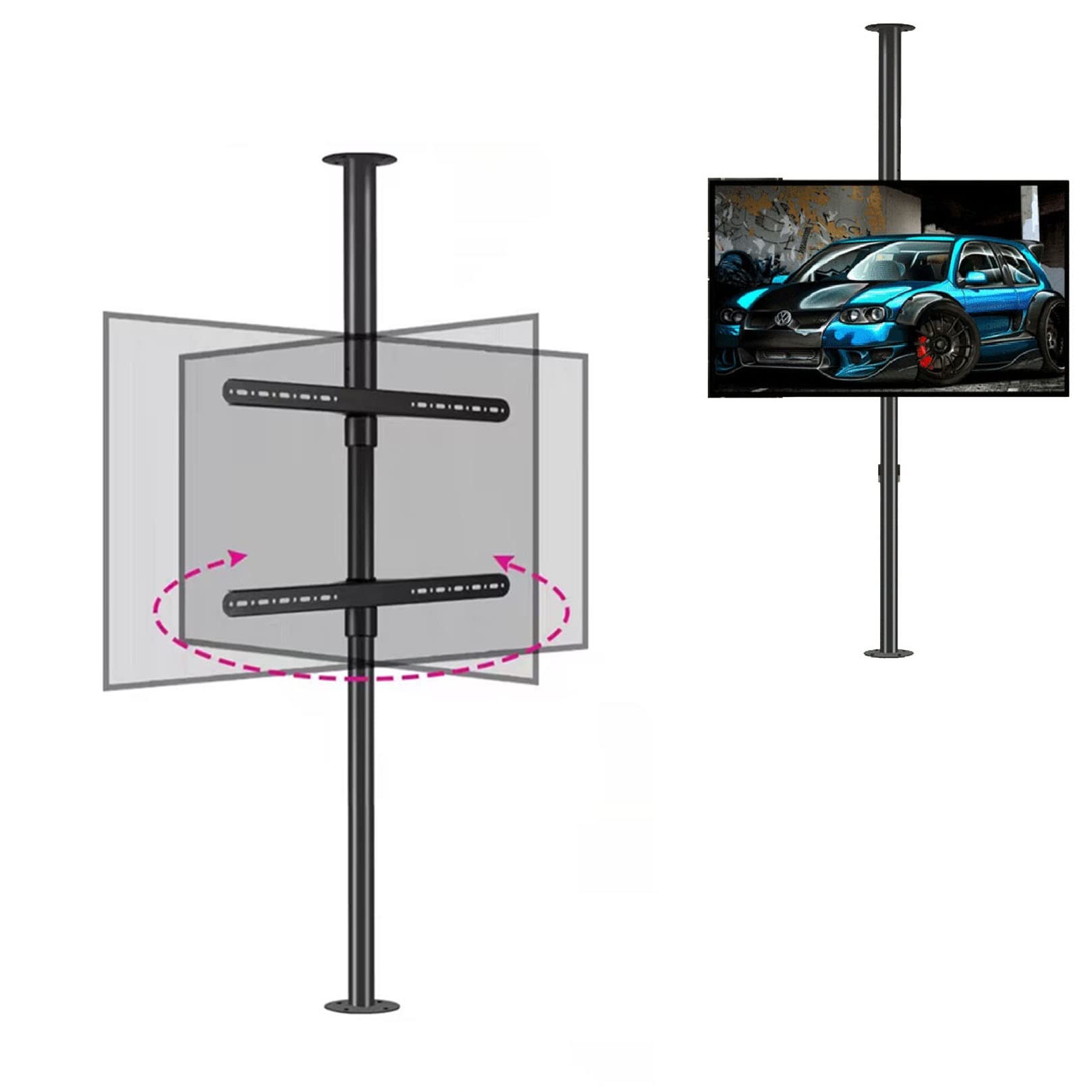 Amazon.co.jp: 液晶テレビ 360 度回転フレームフロアスタンド、32-75